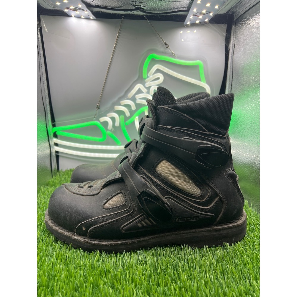 ICON Black Men's Motorcycle Boots